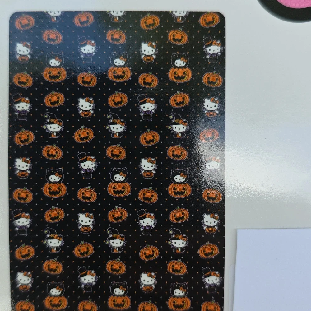 *Rare Color/Pattern* Hello Kitty Black Orange Halloween Costumes Throw Blanket